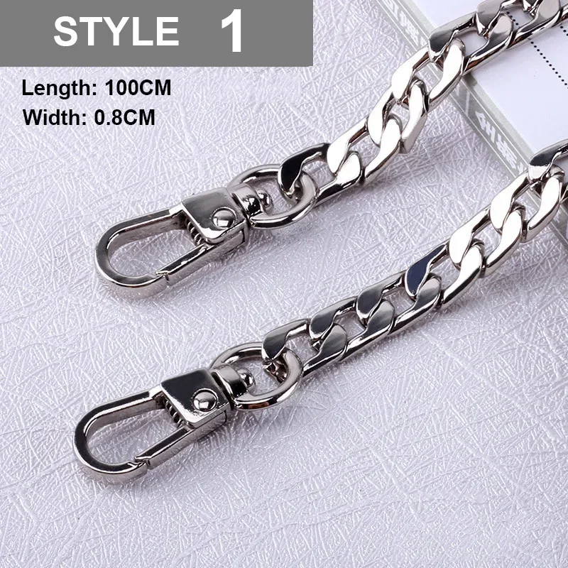 sangle de sac en acier inoxydable simple pour femme, accessoires de sac à main jodiy, sac à bandoulière initié, 100cm