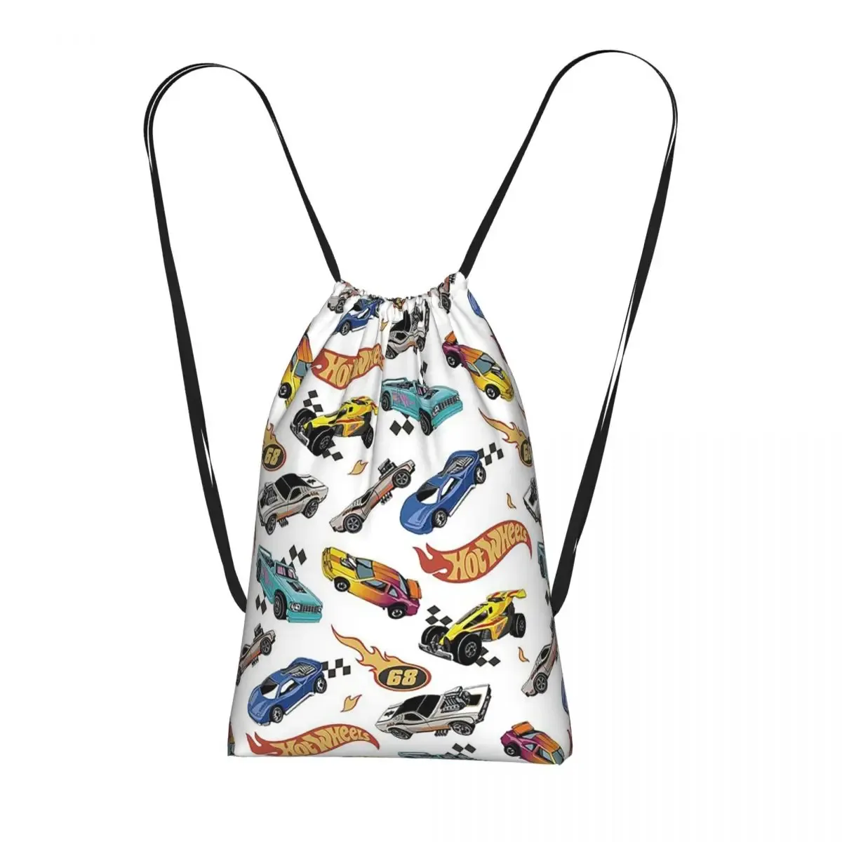 sac à dos à cordon hot wheels race, sac de sport, sac de voyage portable à cordon pour hommes et femmes