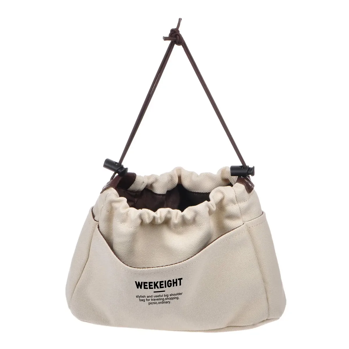 organisateurs de sacs à main en toile, sac de rangement robuste avec fermeture éclair (2 tailles)