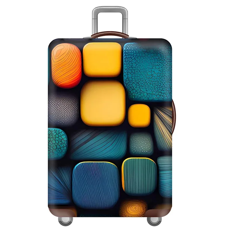 housse de protection pour bagages en tissu élastique épais, accessoires de voyage adaptés à la housse de chariot de 18 à 32 pouces