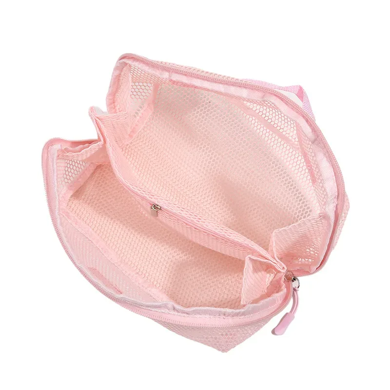 grande trousse de maquillage portable en maille grande capacité, avec fermeture éclair, multi-couches, transparente, organiseur de cosmétiques, trousse de toilette carrée