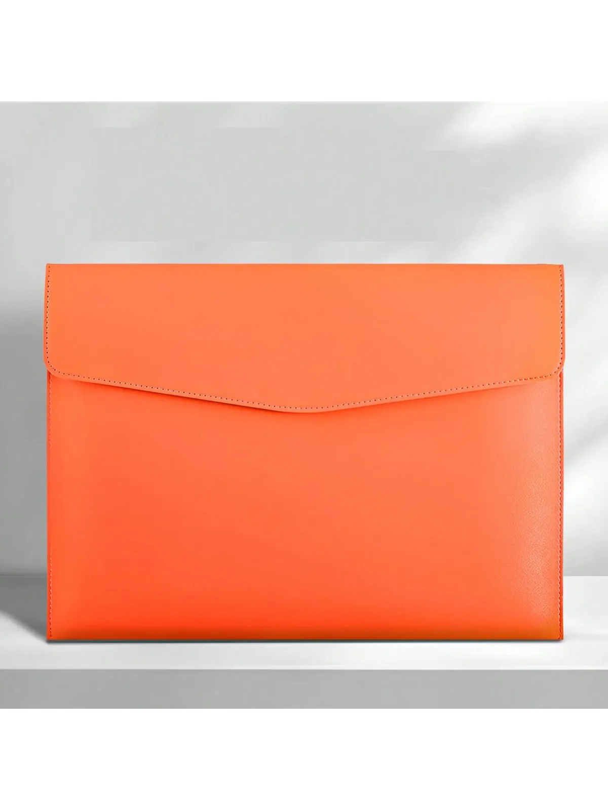 sac à documents a4 en cuir pu personnalisé, pochette de rangement pour bureau d'affaires multicolores, organiseur élégant