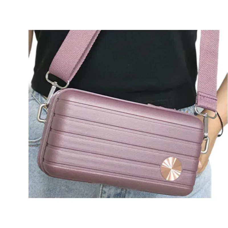 trousse de maquillage compacte à coque rigide – sac à bandoulière étanche pour les voyages de nuit, le sport et l'utilisation quotidienne