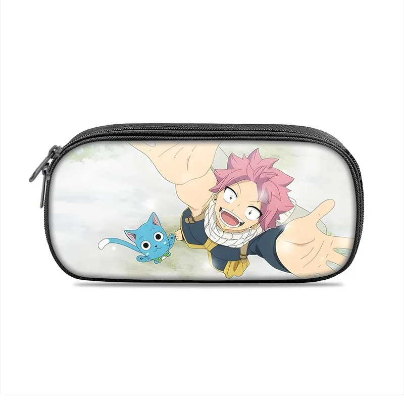 fairy tail – trousse à stylos imprimée de dessins animés, pour étudiants, garçons et filles, nouvelle collection légère, petite, grande capacité, polyvalente