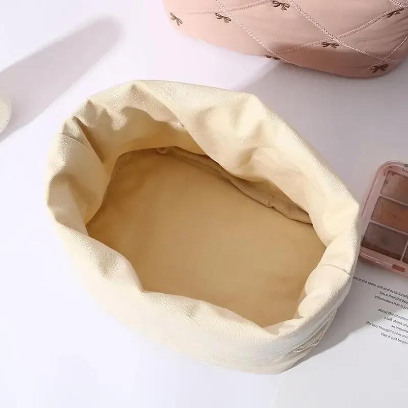 sac de rangement pour cosmétiques, pochette de maquillage à cordon de grande capacité pour voyage, sac de rangement souple, organisateur de table à domicile, essentiels de voyage