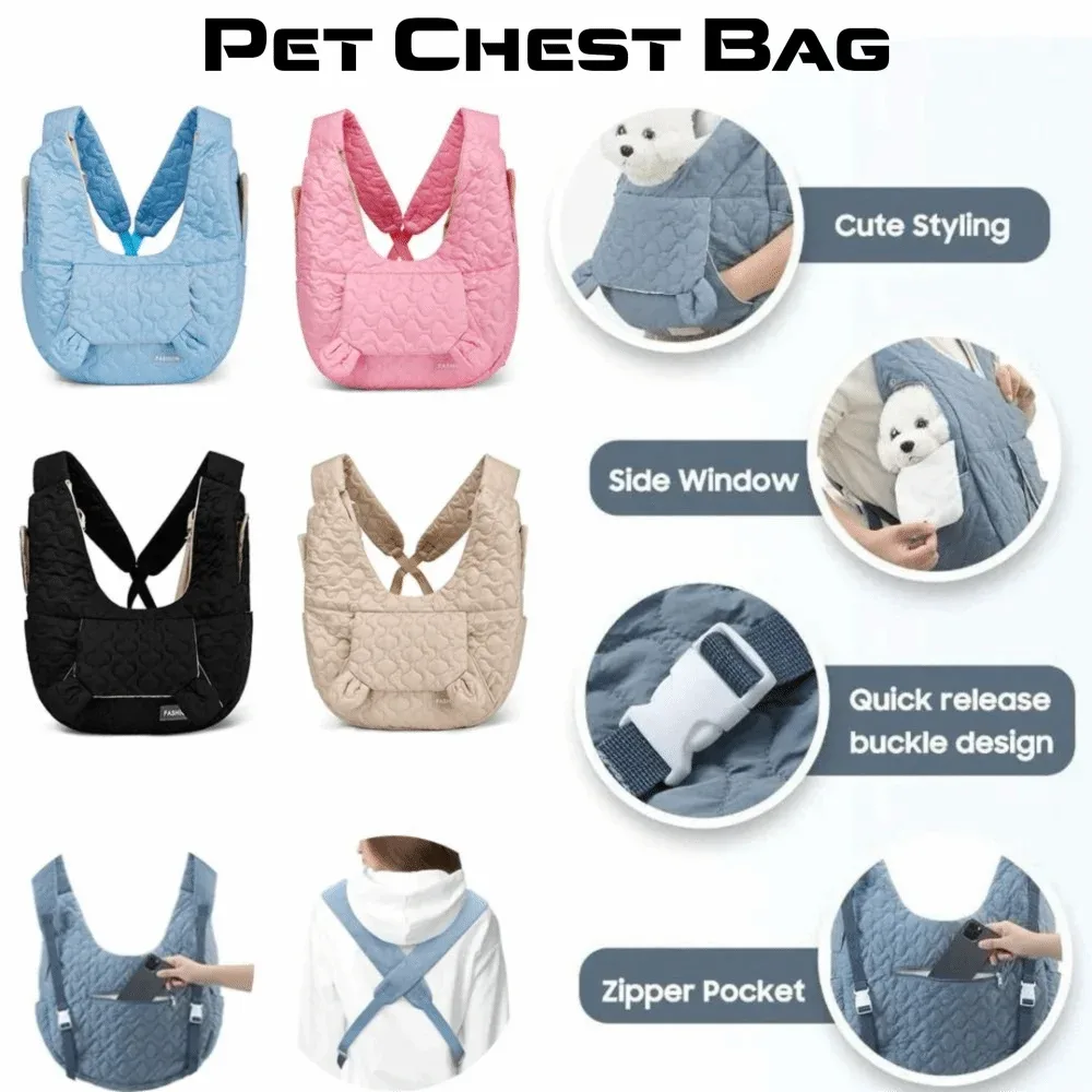 sac de transport portable pour chien de haute qualité, grande capacité, imperméable, sac à dos pour chat, sac de poitrine durable résistant au vent pour animaux de compagnie, utilisation en extérieur