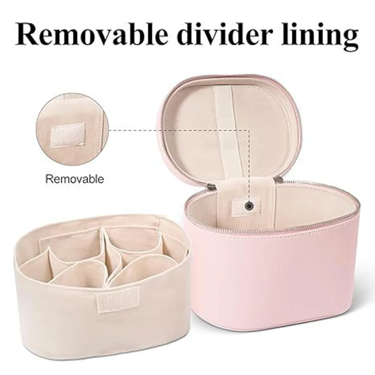 sac à cosmétiques portable, organisateur de grande capacité, étui de maquillage de voyage, organisateur pour le rangement de rouge à lèvres, crayon à sourcils, cosmétiques
