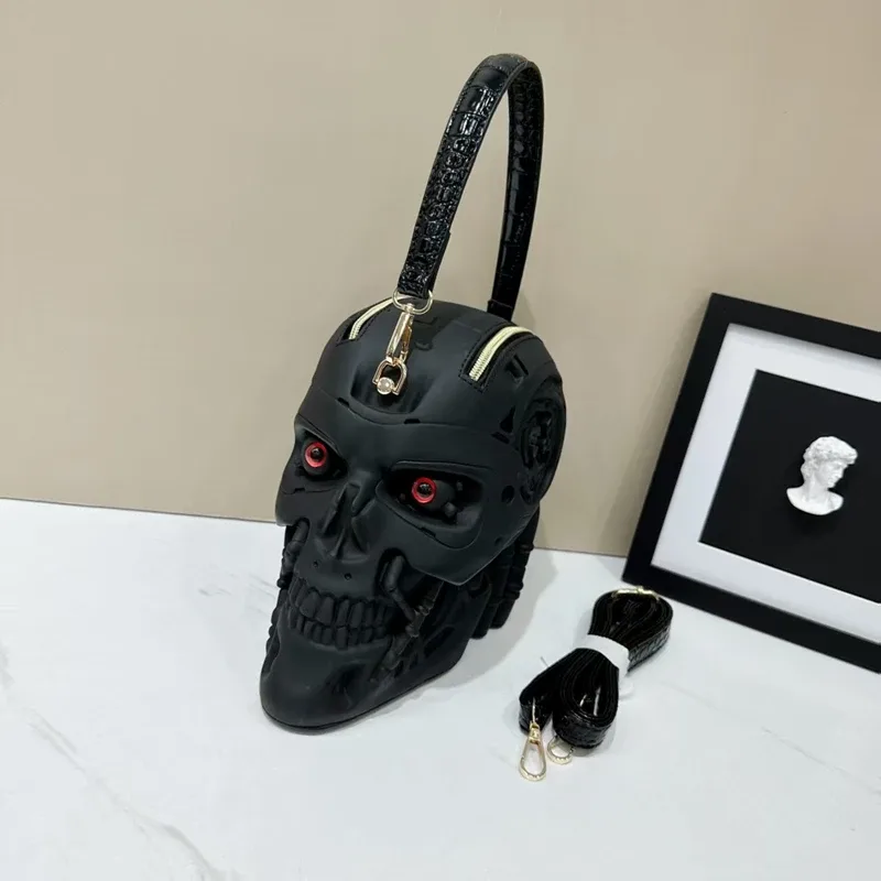 sacs décontractés pour hommes et femmes, sac à tête de machine stéréoscopique 3d, sac à bandoulière simple, sac à main, sacoche mobile
