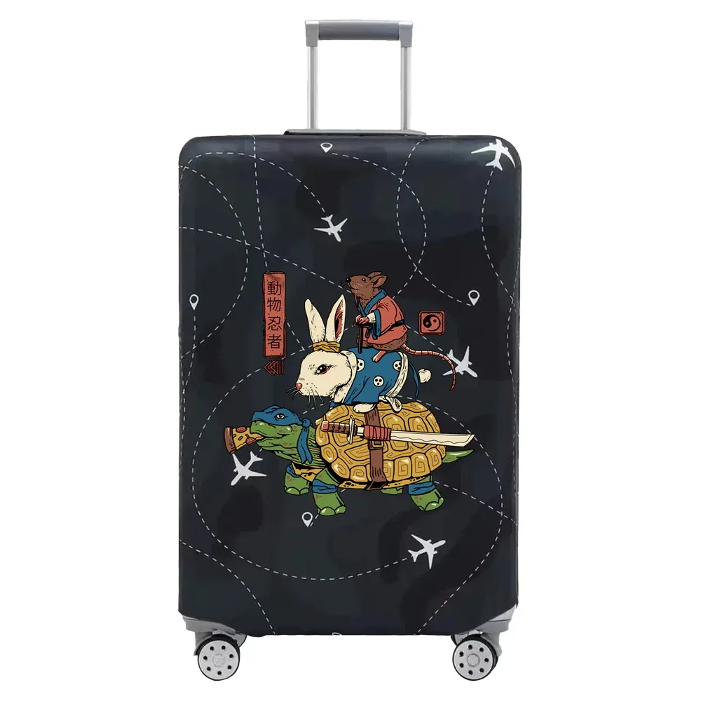 couvertures de bagages de voyage, housse de protection, housses de valise anti-poussière commandées, série d'impression de dessin animé, accessoires de voyage for18-32inch