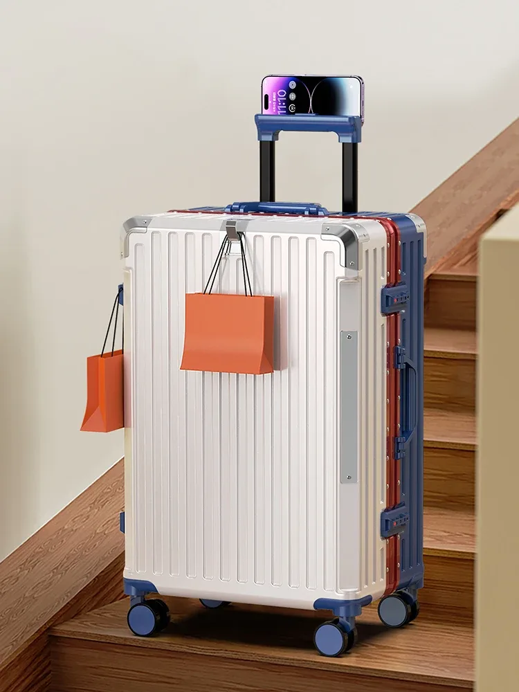 Valise de voyage cadre en aluminium nouveau boîtier de chariot pour hommes 28/ 30 pouces bagages de grande taille 20 pouces mot de passe valise à main valise de cabine
