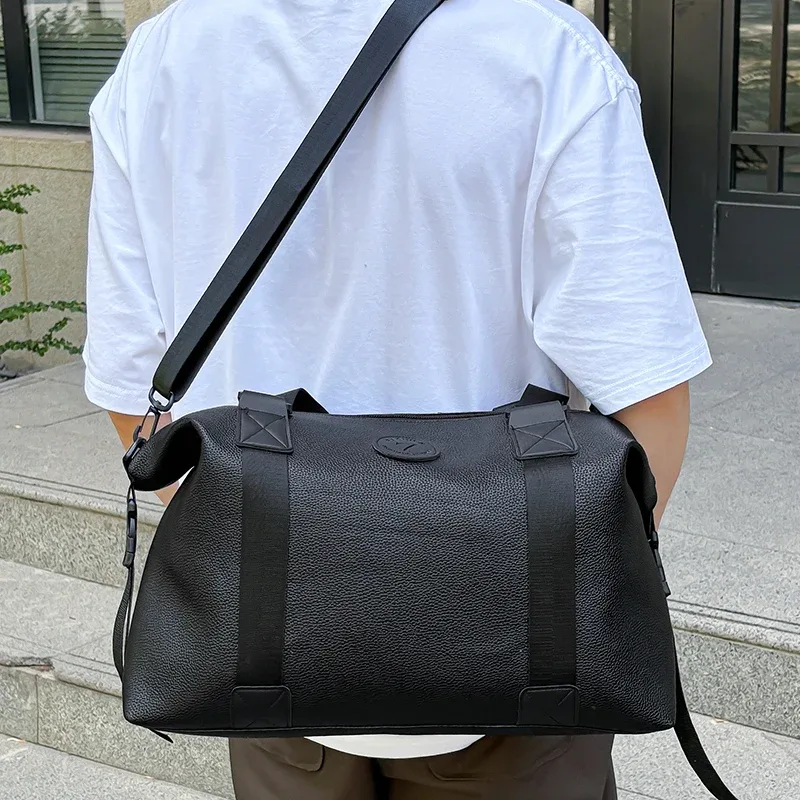 sac de sport rétro polyvalent pour tous les jours, avec sangle transversale amovible et plusieurs compartiments de rangement pour les courts voyages