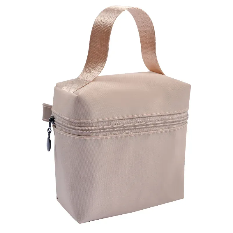 sac de maquillage à poignée étanche portable haut de gamme, sac de rangement de rouge à lèvres, pochette pour écouteurs, mini sac pour serviettes menstruelles, meilleure vente