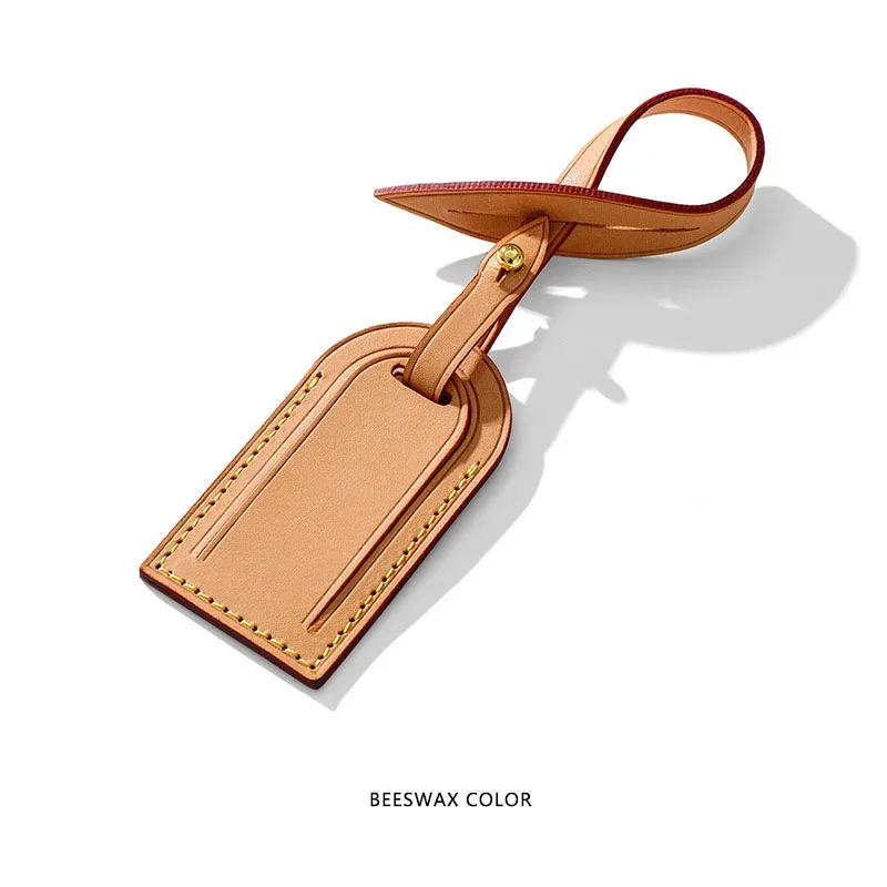 support personnalisé avec marquage à chaud doré, adapté aux sacs à main presbyop, sacs montaigne, étiquettes de bagage pour cartes d'embarquement, en cuir véritable