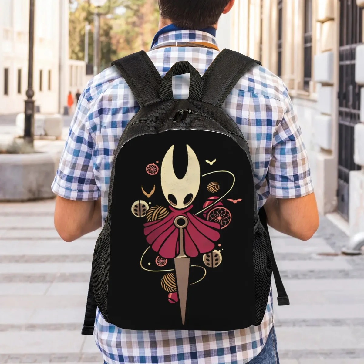 sac à dos décontracté hollow knight silksong pour l'extérieur, la randonnée, les voyages, le collège, pour hommes et femmes