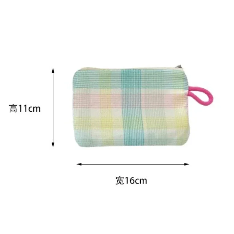 nouveau imprimé mini maquillage rouge à lèvres pochette de rangement porte-monnaie sac de carte mignon femmes cosmétique organisateur sac portable petit sac de rangement