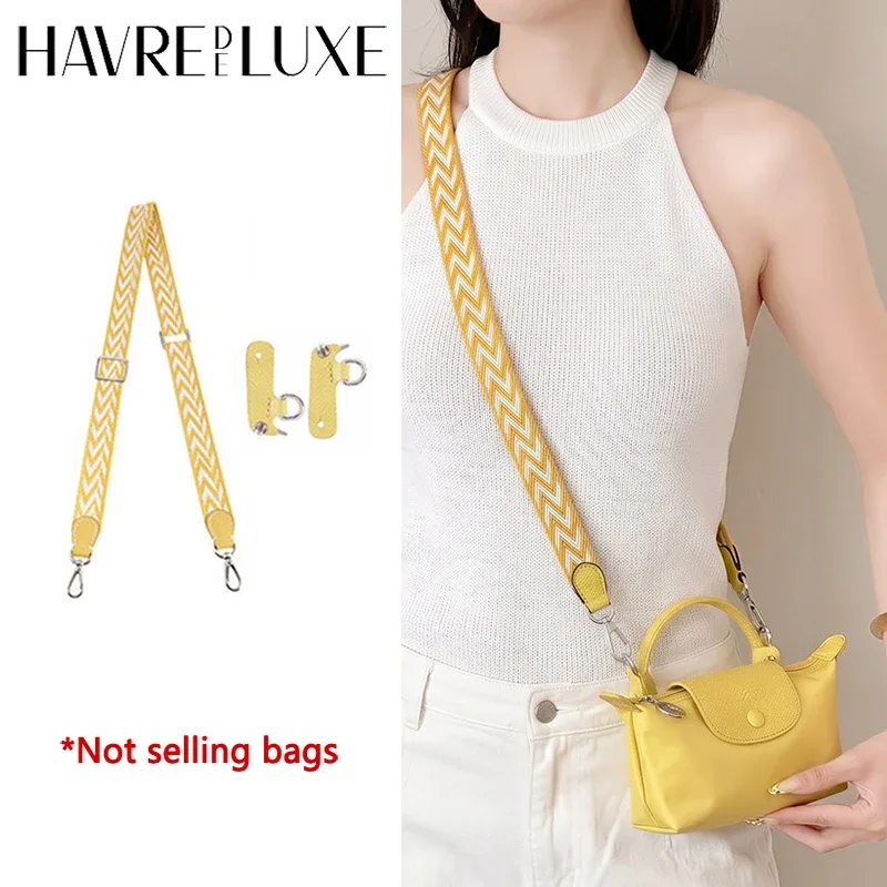 Sangle d'épaule en toile pour sac bandoulière Longchamp Mini – Accessoire de sac durable et tendance sans perforation, idéal pour un cadeau