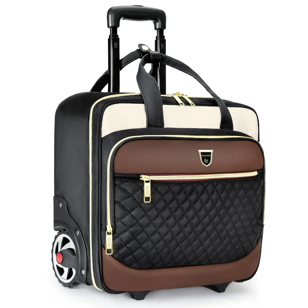 sac à roulettes pour ordinateur portable rucyen, sacoche à roulettes pour hommes et femmes, sacoche pour ordinateur portable sur roulettes, sac de voyage pour affaires, 18 pouces