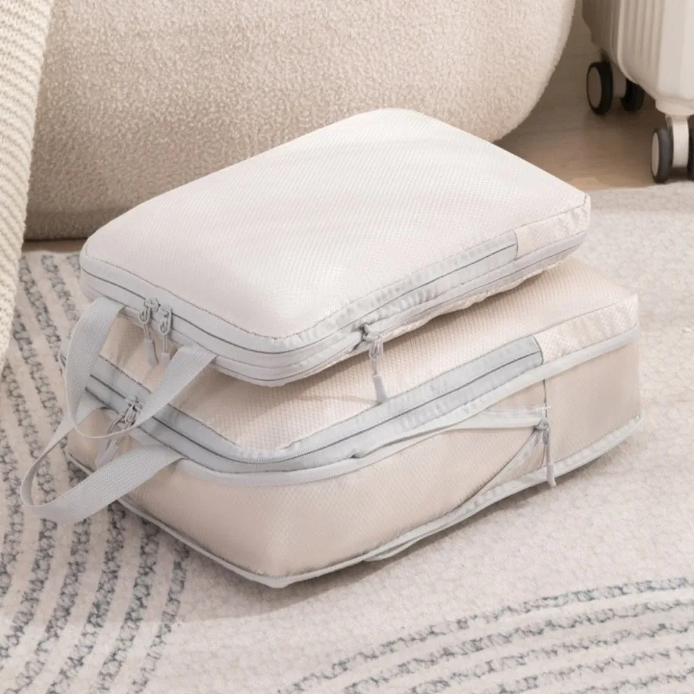 ensemble de 4 sacs de rangement pour vêtements de voyage, sacs de compression, organisateur de voyage extensible pour vêtements, articles de toilette, organisation de la valise
