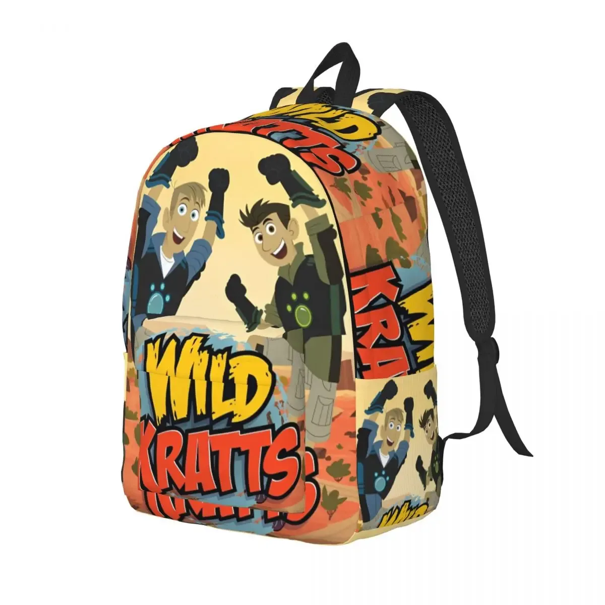 wild kratts sac à dos pour hommes femmes décontracté lycée travail sac à dos ordinateur portable sacs en toile cadeau