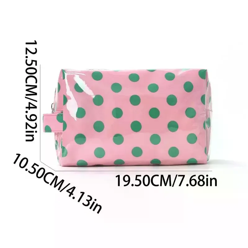 trousse de maquillage rose rayée élégante : grande capacité, organisateur portable pour cosmétiques et articles de toilette (rouges à lèvres) - sac de voyage, cadeau idéal pour filles