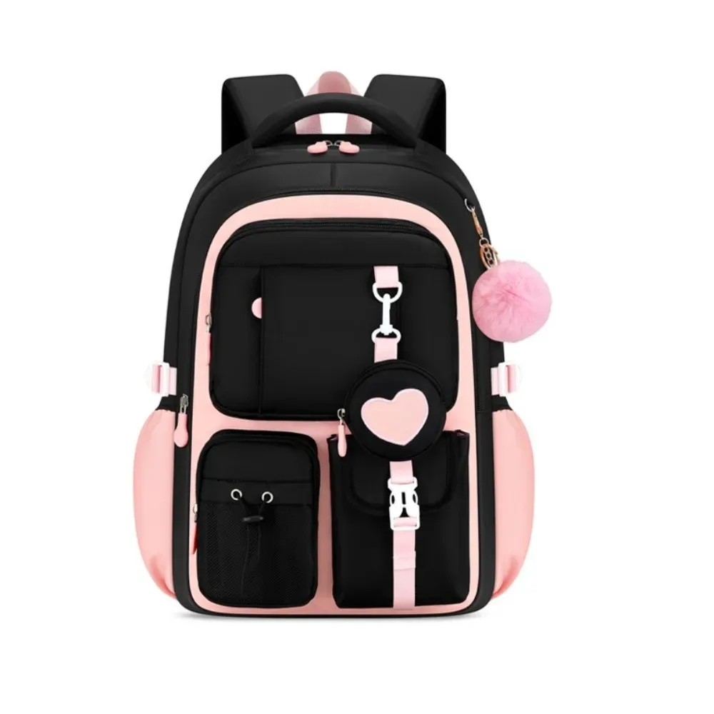 sac à dos grande capacité avec trousse intégrée, série love, design orthopédique, style princesse, multifonctionnel