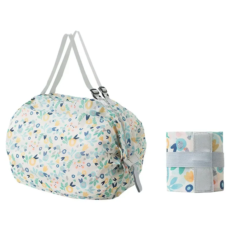 grand sac de courses pliable, sac écologique réutilisable, paquet d'épicerie, sacs de rangement de jouets de plage, pochette d'épaule imprimée chat citron, fourre-tout