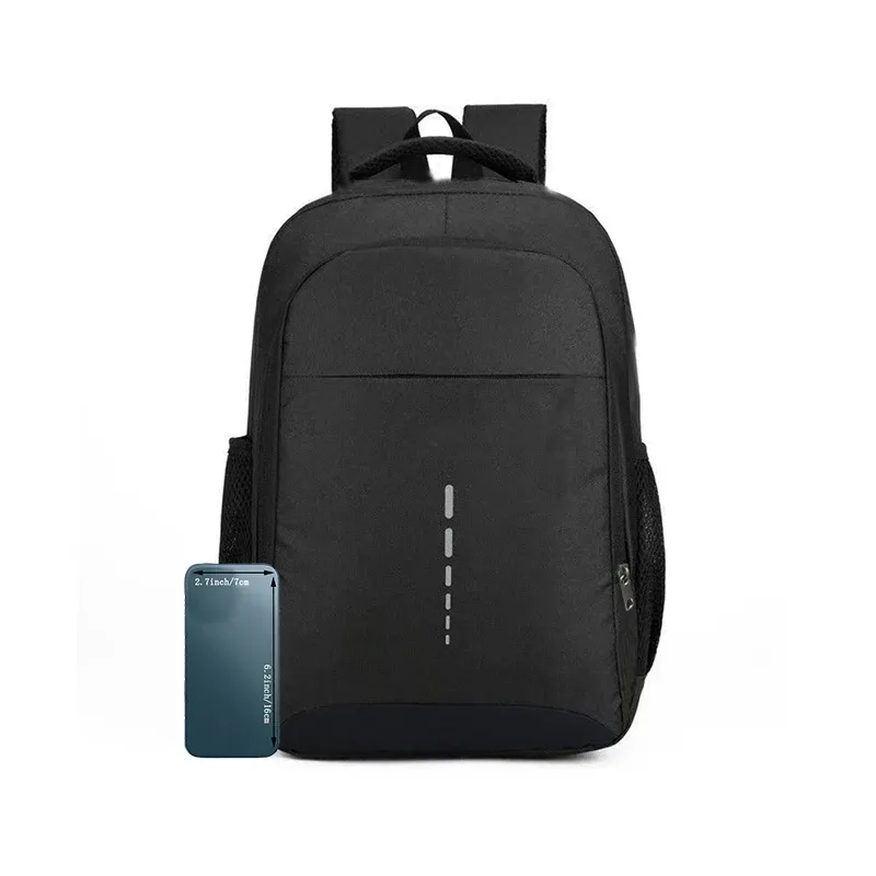 sac à dos neutre pour hommes et femmes, adapté comme sac d'école ou sac à dos de voyage, disponible en deux couleurs.