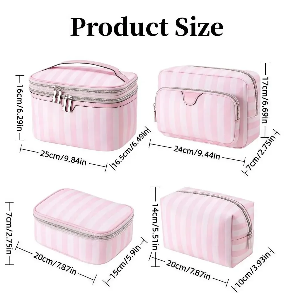 grande trousse de maquillage portable grande capacité style minimaliste sac de rangement cosmétique en tissu oxford sac de voyage pour articles de toilette