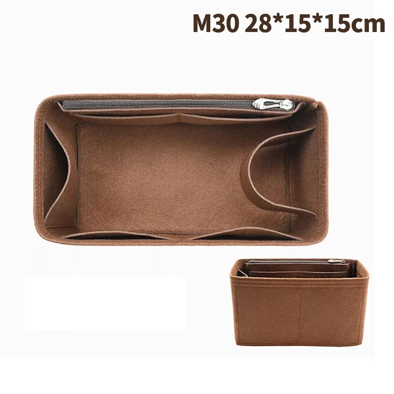 sac à main en feutre pour insertion de gril, sacoche pour cosmétiques portables, accessoire de voyage, 25, 30, 35