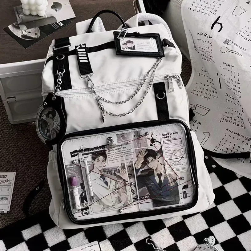 sac d'ordinateur 16 pouces de style académique japonais, grande capacité, polyvalent pour étudiants, loisirs et voyages, sac à bandoulière ergonomique