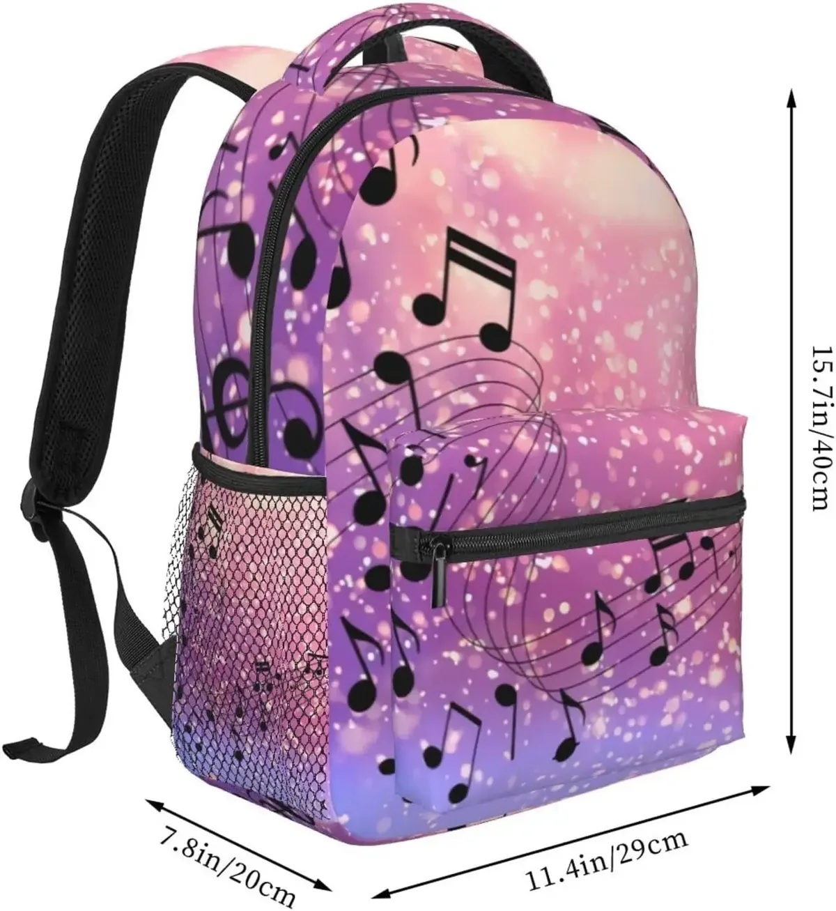 Sac à dos léger pour note de musique pour adultes, sac à dos à sangle initiée réglable, sac à dos décontracté