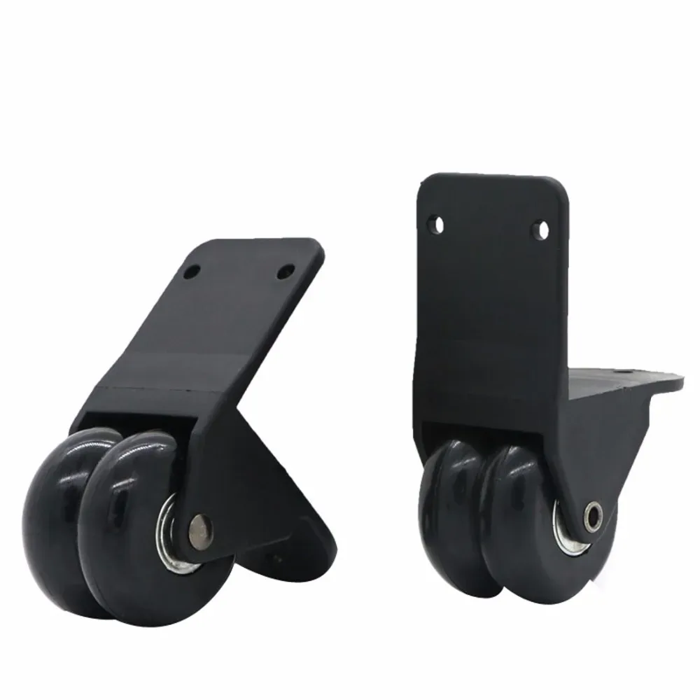 Roue de Bagage de Remplacement, Double Nucleolmatérielle, Roulement de Charge Directionnel, Valise Muette, Pièces de Bricolage pour Bureau, Voyage en Plein Air, 2 Pièces
