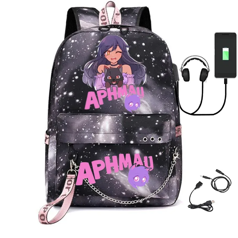 sac à dos usb en toile pour hommes, sac à bandoulière avec étui à crayons, pour garçons et filles
