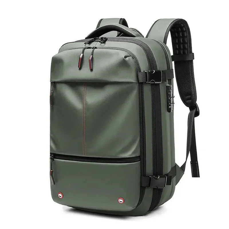 sac à dos de voyage pour hommes, sac à dos pour ordinateur portable avec compression sous vide, 17 pouces, grande capacité, sac à dos scolaire, sac à dos de randonnée, sac à dos d'affaires