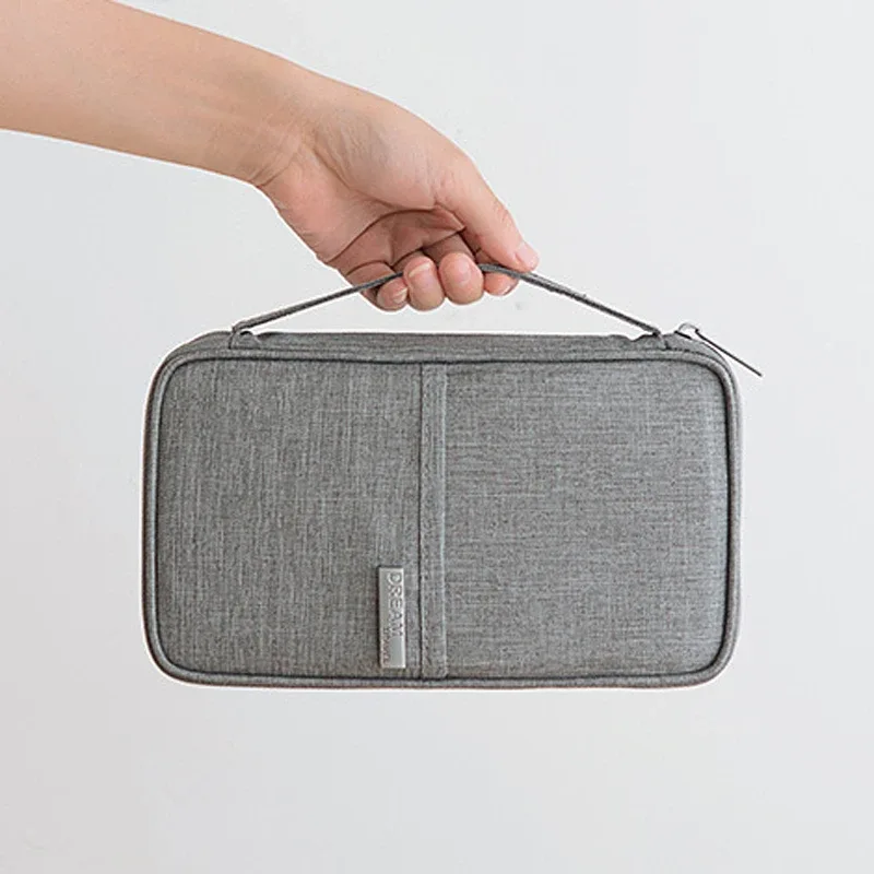 portefeuille de voyage tendance, porte-passeport familial unisexe, accessoires de voyage, étui de rangement de documents étanche, sac d'identité, porte-carte de crédit