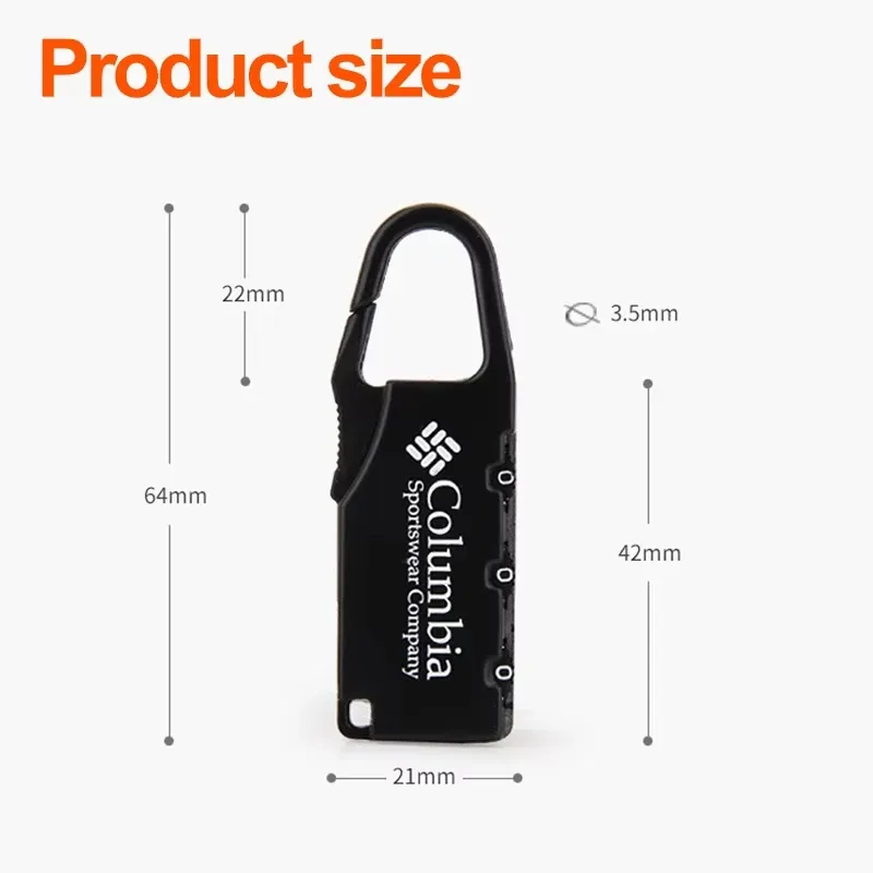 nouveau cadenas à combinaison en alliage pour sacs à fermeture éclair, sacs à dos, sacs à main, tiroirs et armoires – outil de verrouillage pour bagages