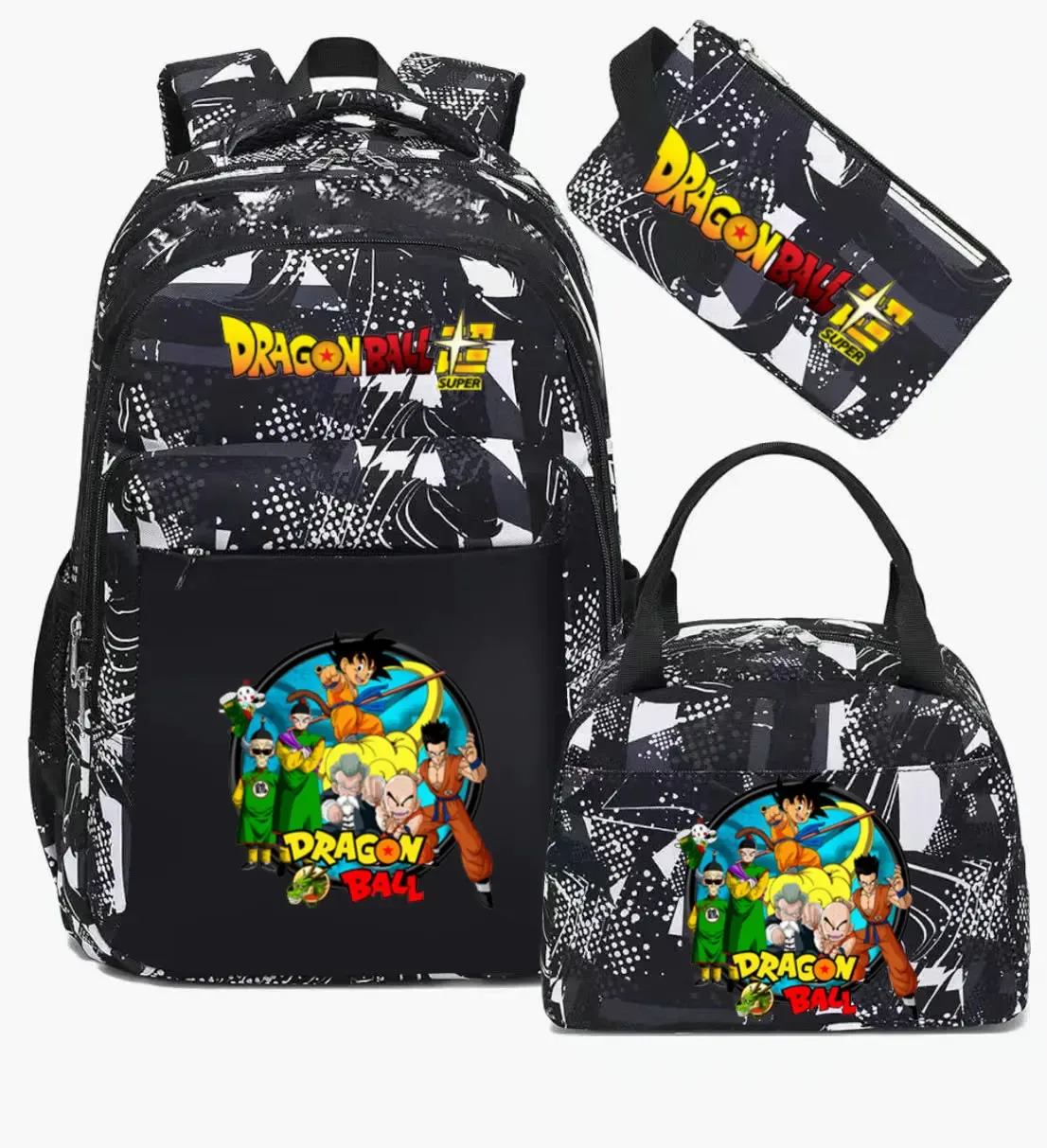 sac à dos dragon ball, sac d'école camouflage, grande capacité, pour lycéens, garçons et filles, mochila de voyage
