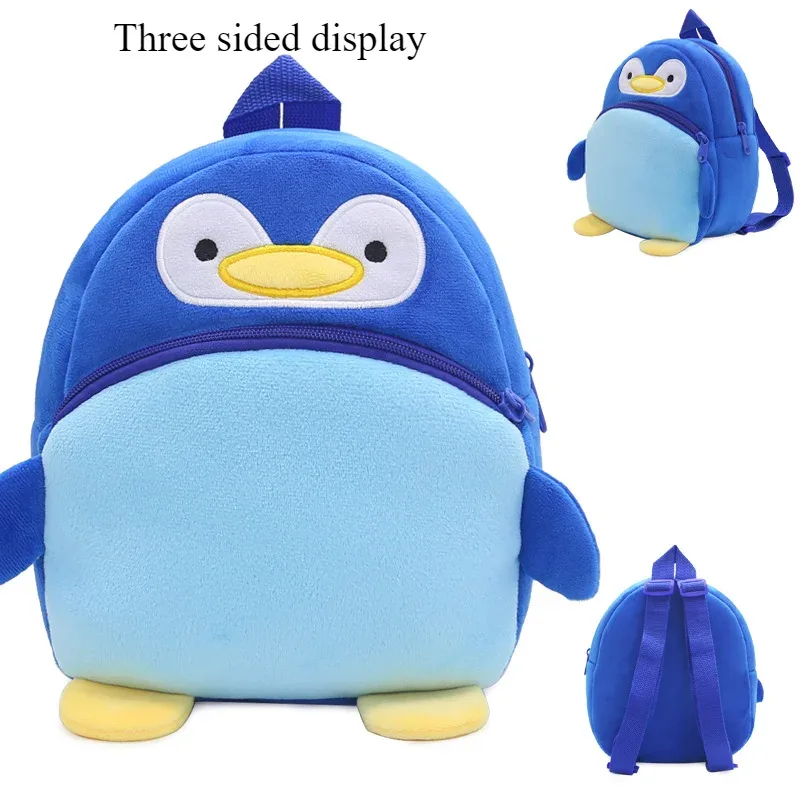 sac à dos de dessin animé mignon pour enfants de 1 à 3 ans, sac à dos en peluche pour les sorties de printemps, sac à dos portable amusant pour la maternelle