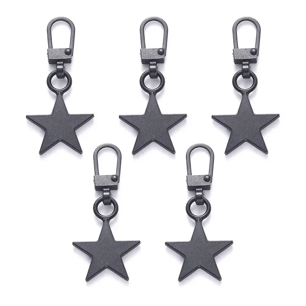 extracteurs de fermeture éclair en métal détachables, 5 pièces, pour curseurs de fermeture éclair, languette de traction, sacs de couture, doudoune, kits de réparation de fermetures éclair