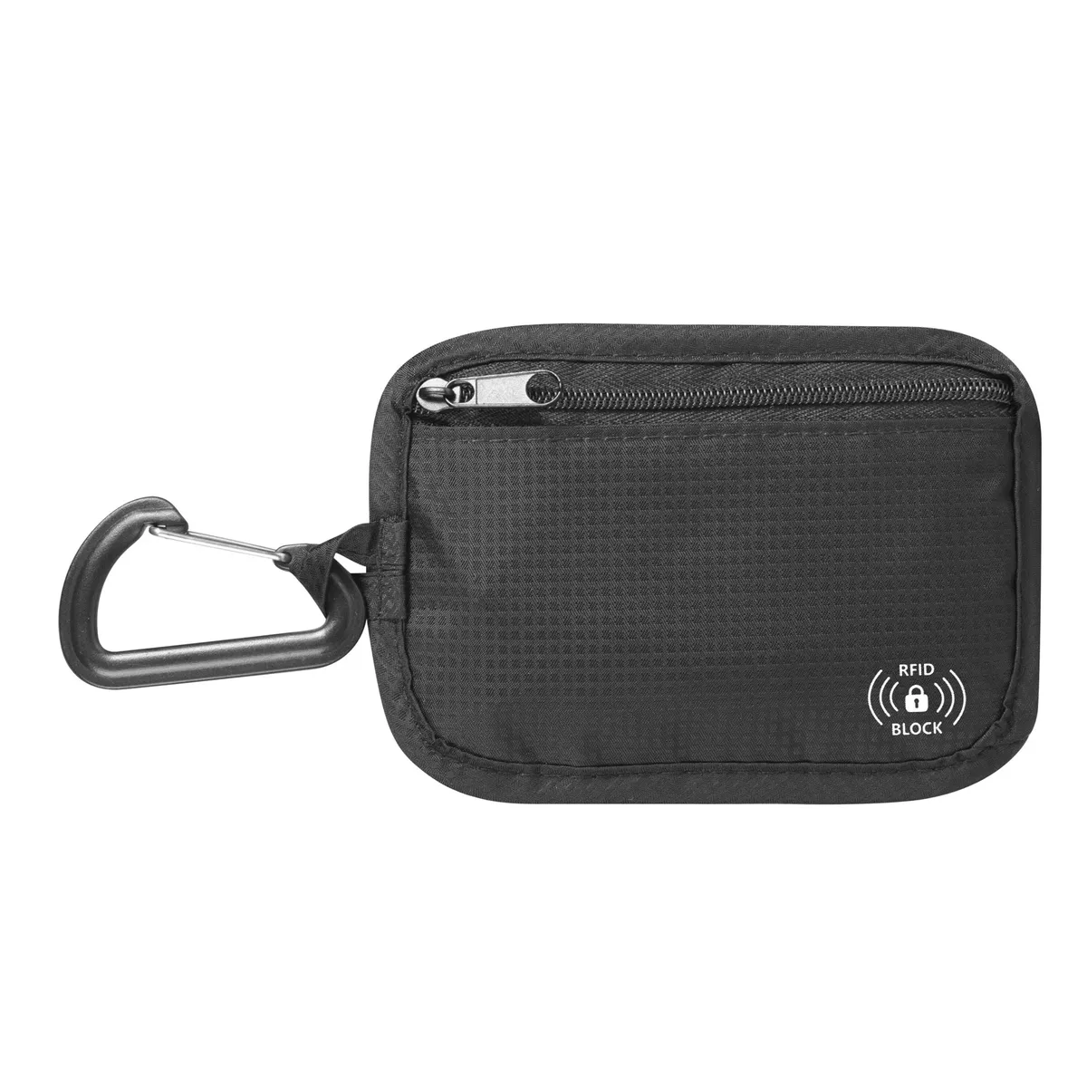 porte-monnaie portable en nylon anti-rfid avec crochet, sac de rangement pour documents, porte-passeport de voyage unisexe résistant à l'usure