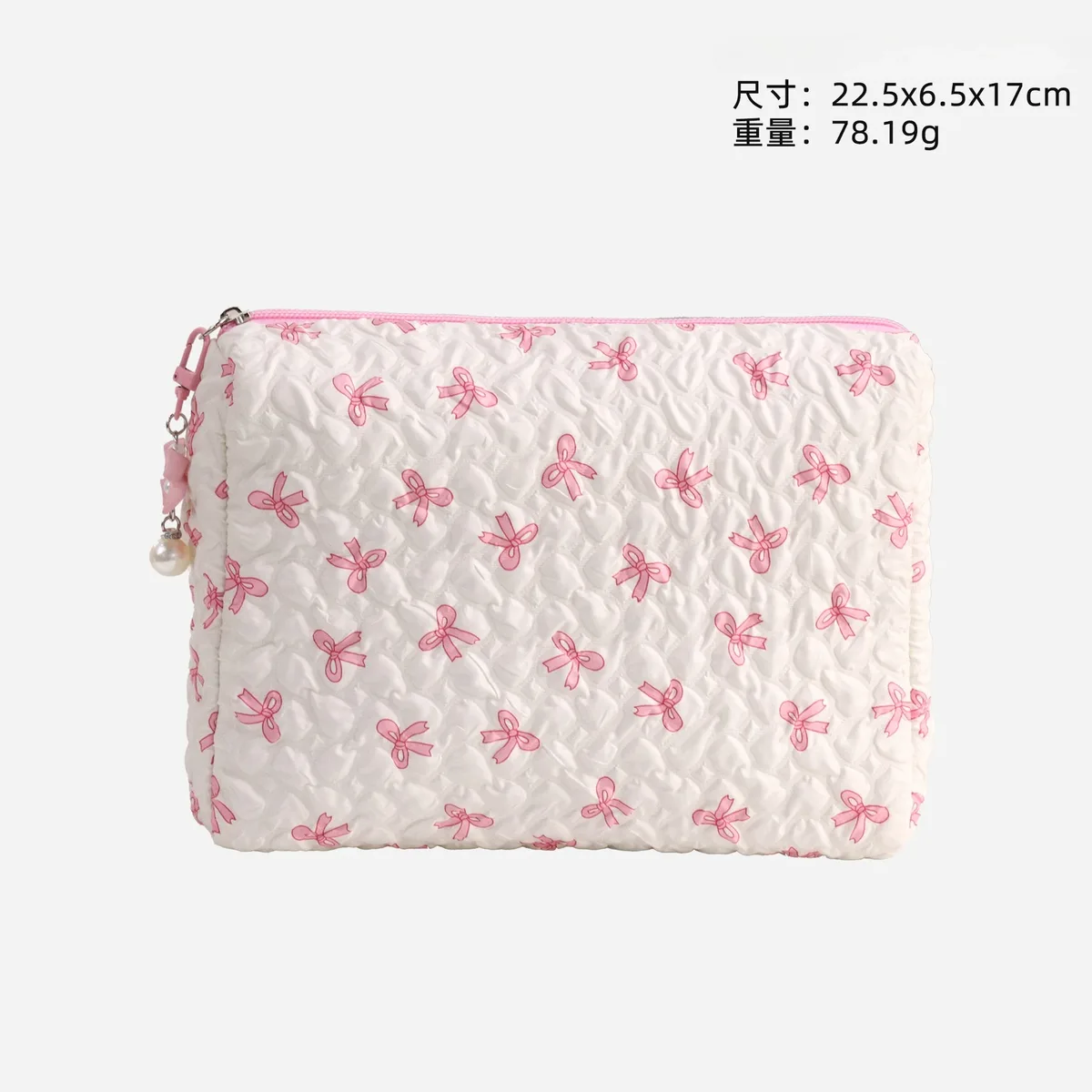 nouvelle trousse de maquillage élégante à nœud, grande capacité, pochette de maquillage à main, trousse de toilette portable pour femmes, organisateur de rangement pour rouges à lèvres
