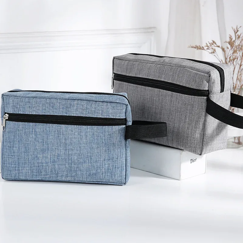 pochette de voyage grande taille 22x16x10cm, sac de rangement polyvalent, kit de toilette portable, organisateur de gadgets numériques, étui de transport compact