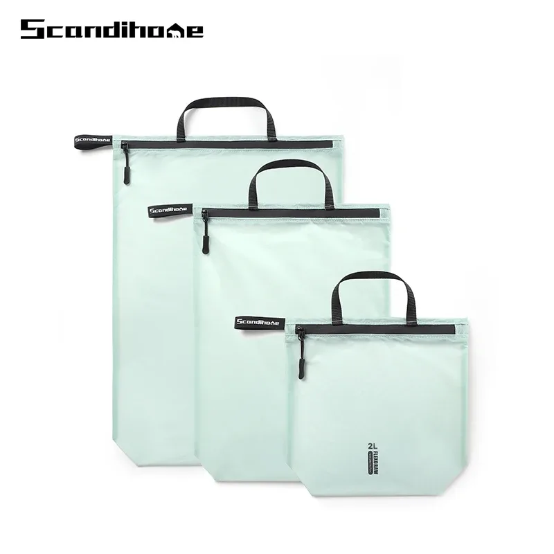 pochette de rangement étanche avec poignée à fermeture éclair pour vêtements, chaussures, accessoires, organisateur portable pour voyage, sport, randonnée