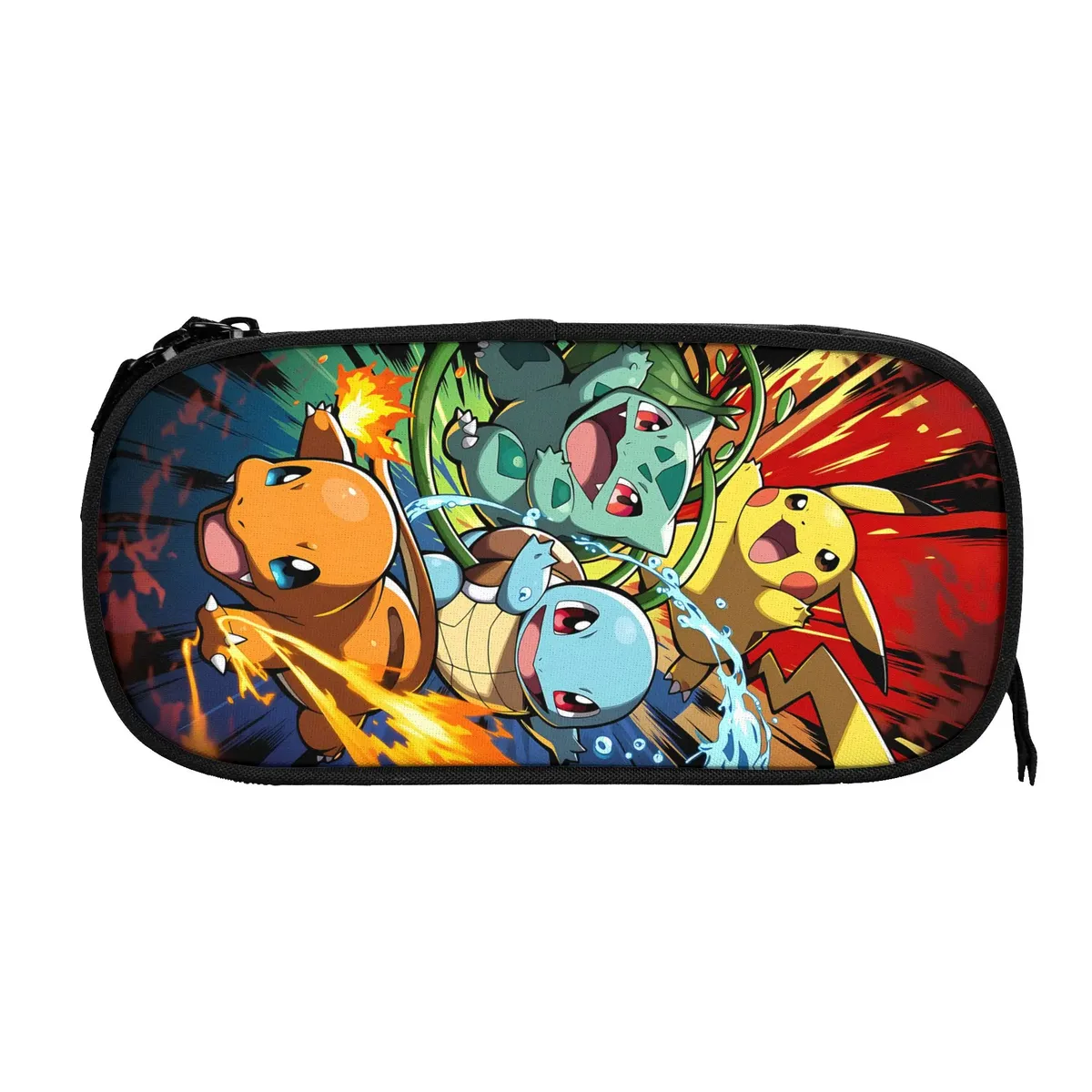 sacs à thème pokemon personnalisés, grande capacité, pour enfants, trousse à crayons pour garçons et filles