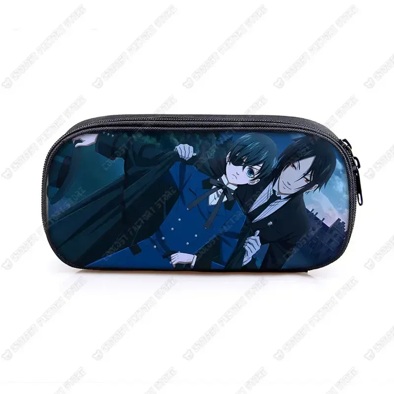 trousse à cosmétiques anime black butler, sac à crayons, sacs de papeterie pour garçons et filles, porte-crayons pour enfants, fournitures scolaires