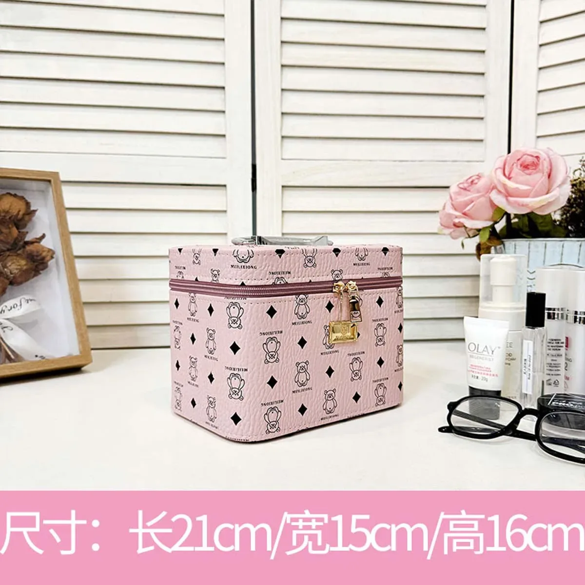 trousse de maquillage chancelier avancée, haute qualité, grande capacité, portable, boîte de rangement de cosmétiques, valise de voyage spéciale, mode, nouveau