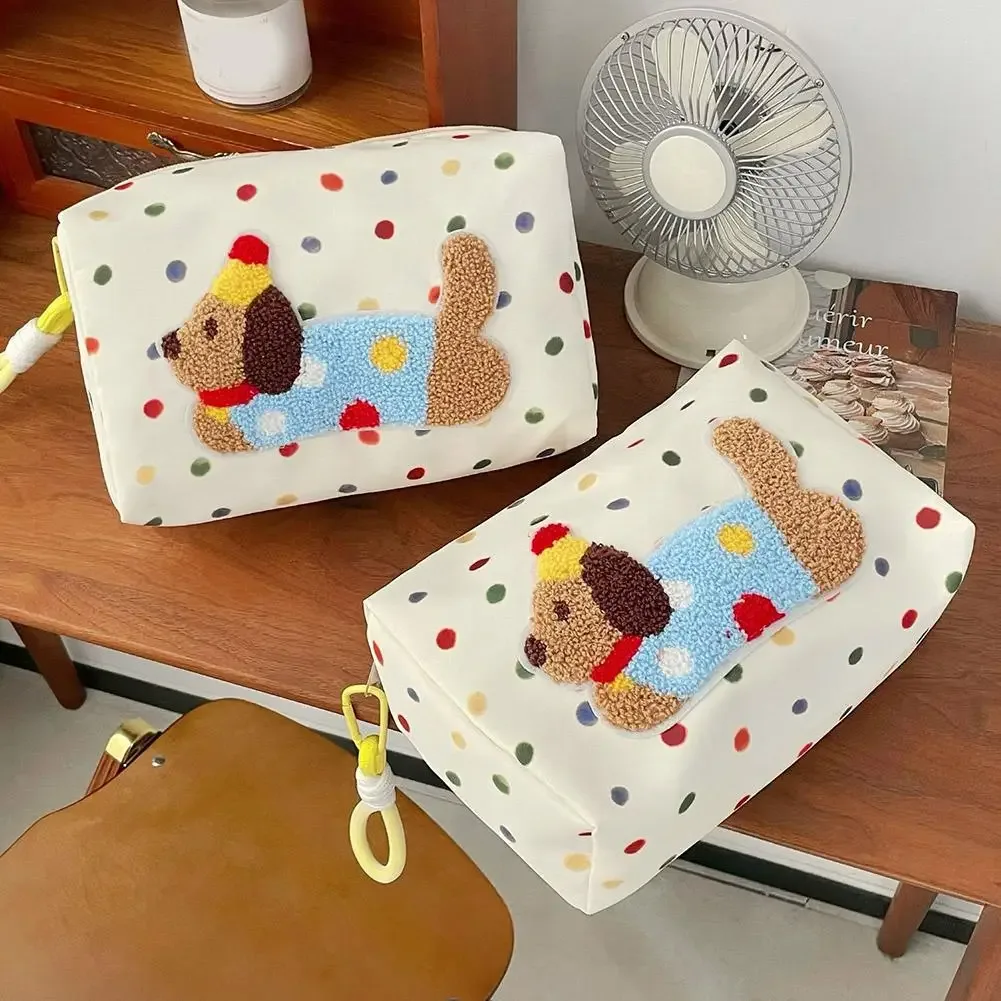 dachshund gifts trousse de maquillage, sac de rangement de maquillage de grande capacité, trousse de toilette de voyage portable pour femmes, trousse à cosmétiques