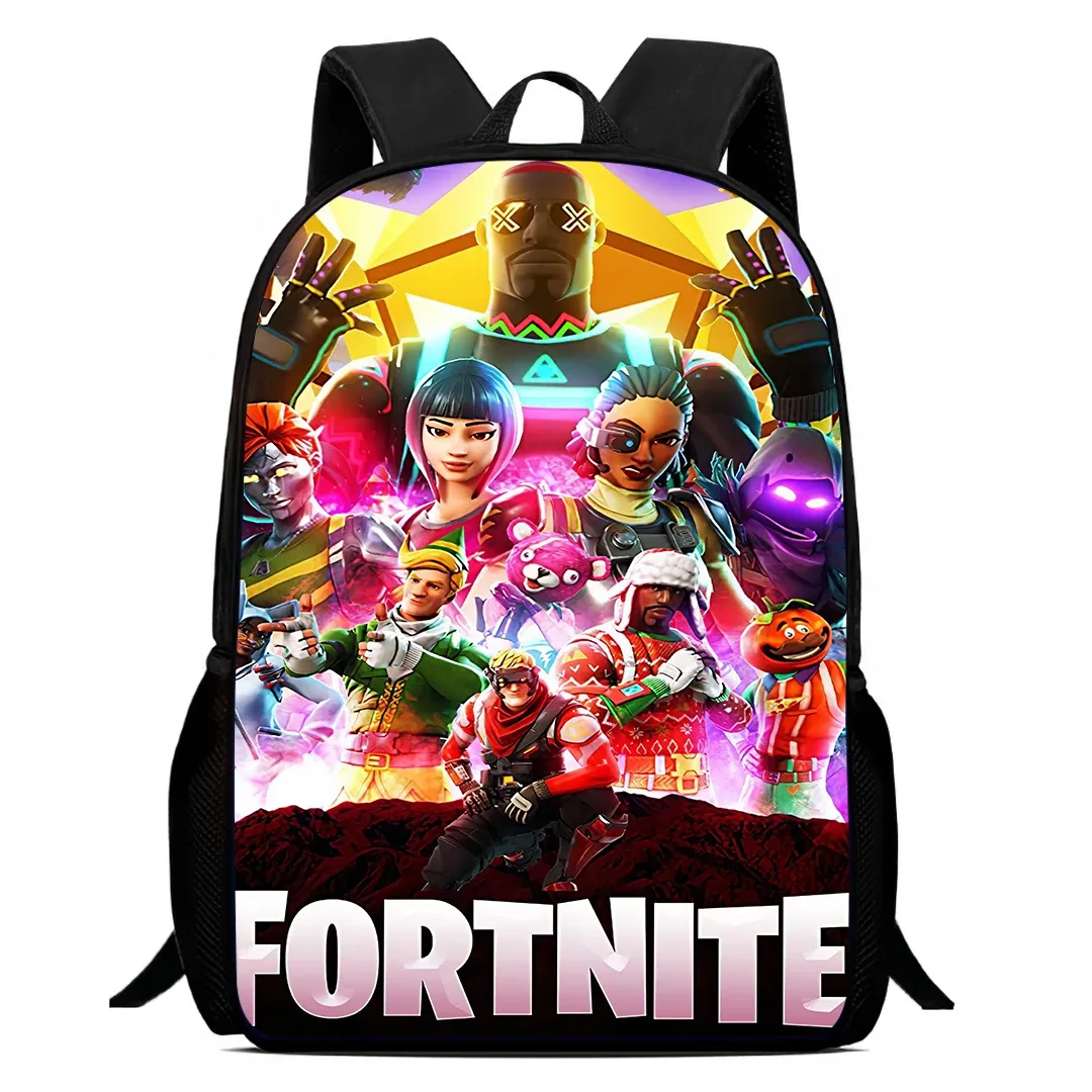 sac à dos d'école fortnite de 15 pouces pour enfants, garçons et filles, sac à dos léger imprimé avec des motifs de jeux, grand format, adapté aux enfants de 5 à 8 ans