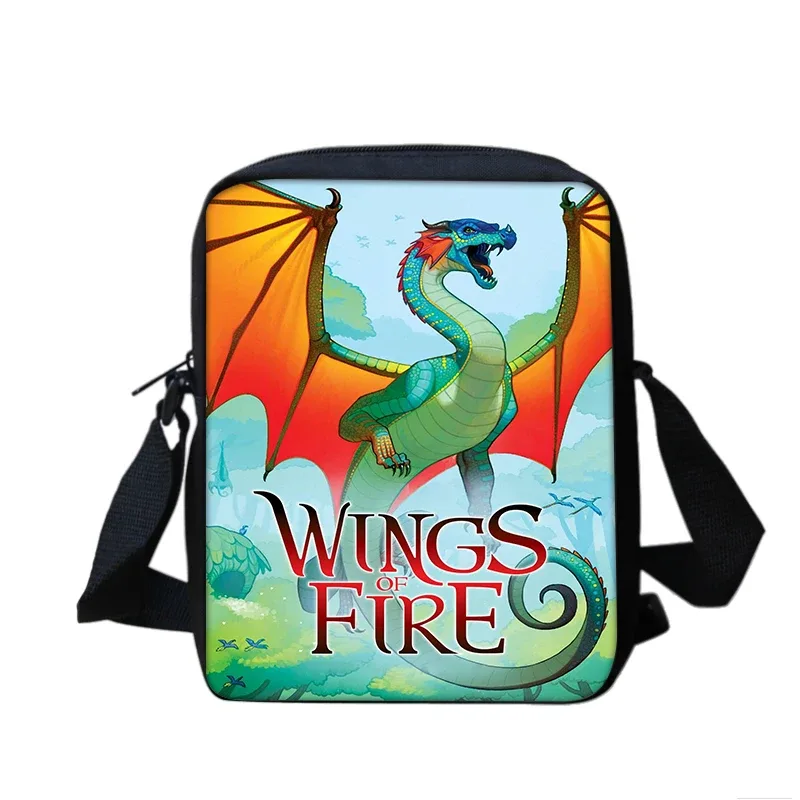 ensemble de sacs de téléphone wings of fire, sac à bandoulière avec sac initié, étui à crayons, boîte à crayons pour étudiants, meilleur cadeau, 2 pièces