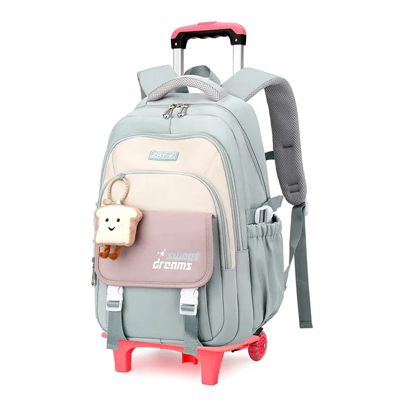 sacs à dos scolaires à roulettes pour filles, mochila, sac à dos enfant, bagage à roulettes, sac à dos scolaire